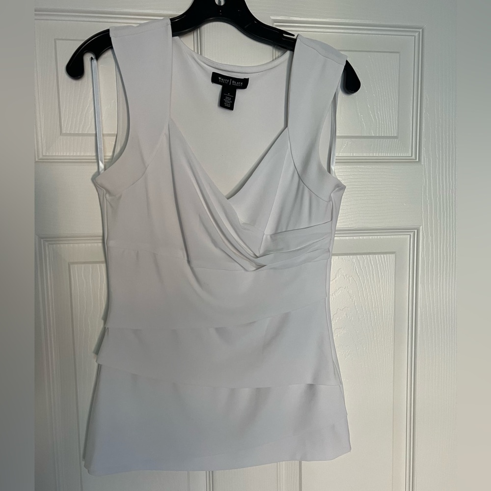 WHBM White sleeveless top